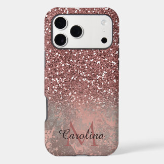 Roos Goud Roze Glitter, Grijs Marmer, Gepersonalis