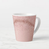 Roos Goud Roze Glitter Latte Mok (Rechterhoek)