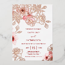 Roos Goud Roze Kersenbloesem Huwelijk