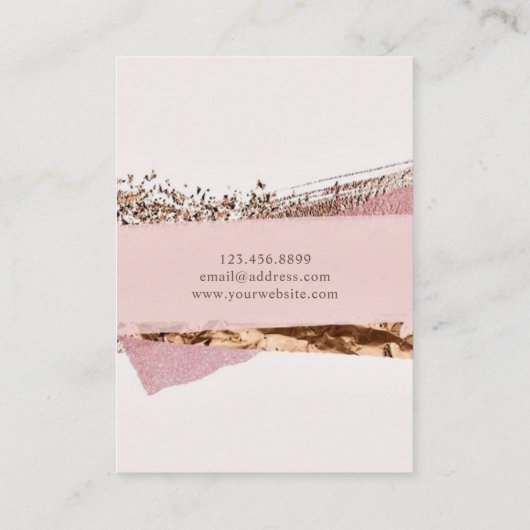 Roos Goud & Roze Label · Ketting Sieraden Display (Achterkant)