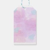 Roos Goud Roze Lelie modern bloemig Vrijgezellenfe Cadeaulabel (Achterkant)