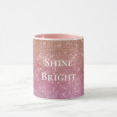 Roos Goud Roze Paarse Sparkle Mok (Midden)