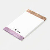 Roos Goud Roze Paarse Sparkle Post-it® Notes (Schuin)