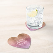 Roos Goud Roze Paarse Sparkle Verjaardag Kartonnen Onderzetters (Insitu)