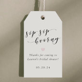 Roos Goud Roze Sip Hooray Vrijgezellenfeest Favor Cadeaulabel