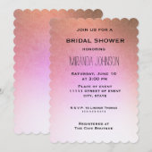 Roos Goud Roze Vrijgezellenfeest Kaart (Voorkant / Achterkant)