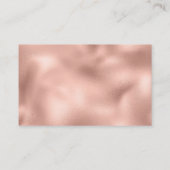 Roos Goud Sinaasappel Zwart Tijger Print Visitekaartje (Achterkant)