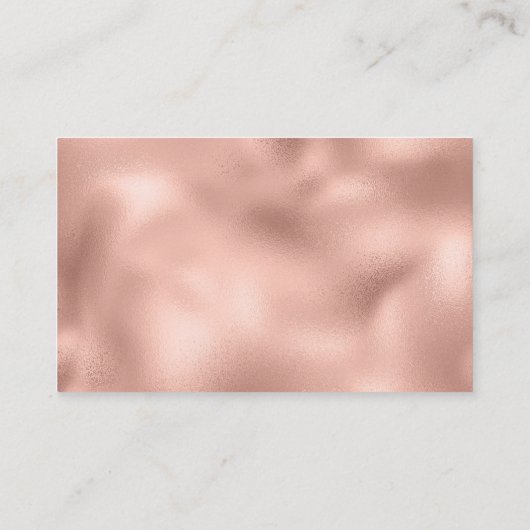 Roos Goud Sinaasappel Zwart Tijger Print Visitekaartje (Achterkant)