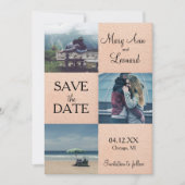 Roos goud Sparen de datum fotokaart Save The Date (Voorkant)