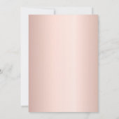 Roos goud Sweet 16 Kaart (Achterkant)