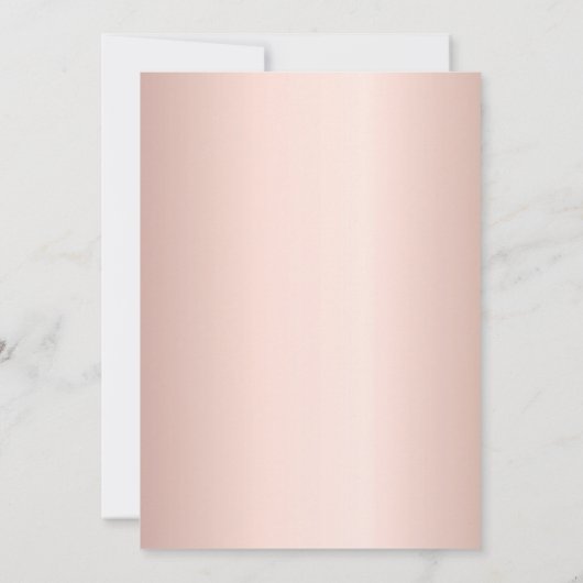 Roos goud Sweet 16 Kaart (Achterkant)