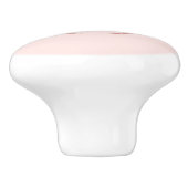 Roos goud tiara crown roze monogram name keramische knop (Zijkant)