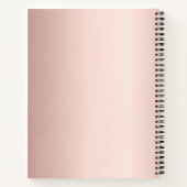 Roos goud van de leningnemer notitieboek (Achterkant)