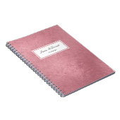 Roos goud, van gemiddelde kwaliteit notitieboek (Rechterzijde)