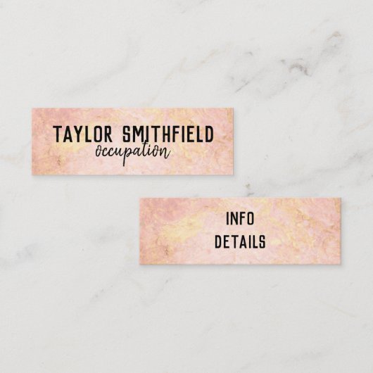 roos goud visitekaartje (Voorkant / Achterkant)