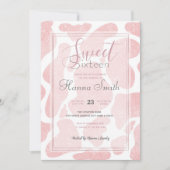 Roos Goud wit Grote Koe Vlekken Dierenpatroon (Voorkant)