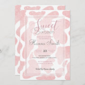 Roos Goud wit Grote Koe Vlekken Dierenpatroon (Voorkant / Achterkant)