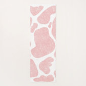 Roos Goud wit Grote Koe Vlekken Dierenpatroon Yogamat (Achterkant)