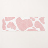 Roos Goud wit Grote Koe Vlekken Dierenpatroon Yogamat (Voorkant (horizontaal))