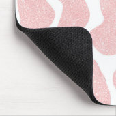 Roos Goud wit Grote Koe Vlekken Dierlijke afdrukke Muismat (Hoek)