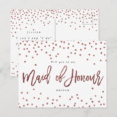 roos goud zal je mijn eerbewijs zijn. aankondigingskaart (Voorkant / Achterkant)