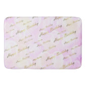 roos, goud, zilver, verjaardag, bloemen, bloemen,  badmat (Voorkant)