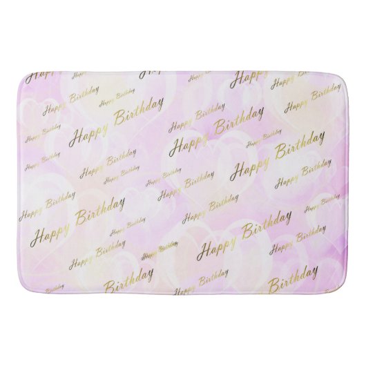 roos, goud, zilver, verjaardag, bloemen, bloemen,  badmat (Voorkant)