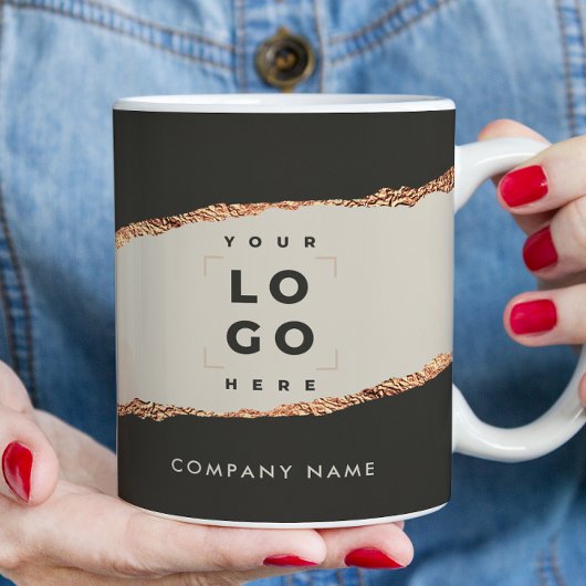 Roos Goud Zwart Elegant Modern Girly Prijs Koffiemok