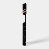 Roos Goud Zwart Marmer iPhone Hoesje (Rechterkant)