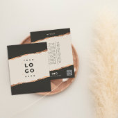 Roos goud zwarte elegant moderne girale prijscode flyer