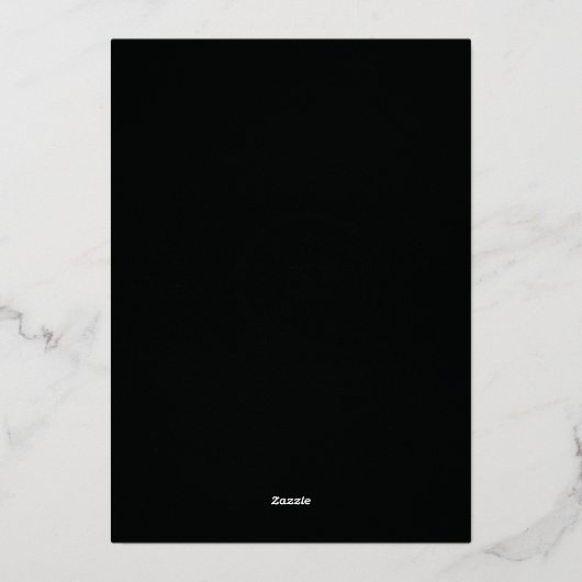 Roos Goud & Zwarte Geruite Kerst Foto Kaart (Achterkant)