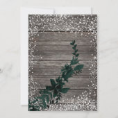 Roos goudblaasjes met kerstmis kaart (Achterkant)