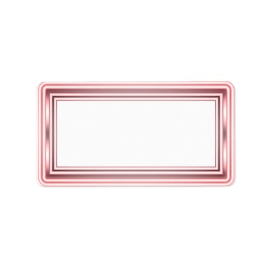 Roos goudblanco Adresetiketten Etiket (Voorkant)