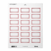 Roos goudblanco Adresetiketten Etiket (Full Sheet)