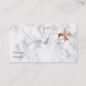 Roos goudblik visitekaartje (Achterkant)