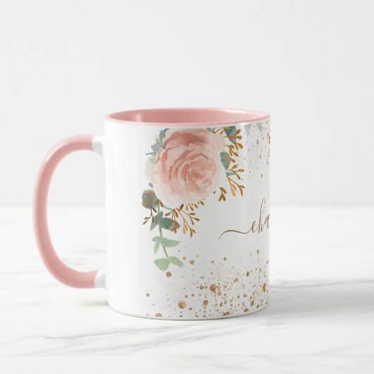 Roos goudbloem Eucalyptus gold glitter name Mok (Links)