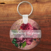 Roos goudbloem met koper sleutelhanger (Voorkant)