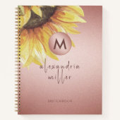 Roos goudbloem notitieboek (Voorkant)