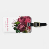 Roos goudbloem oma moeder van de bruid bagagelabel (Voorkant horizontaal)