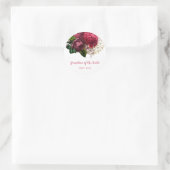 Roos goudbloem oma moeder van de bruid ronde sticker (Tas)