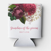 Roos goudbloem oma moeder van de groom blikjeskoeler (Voorkant)