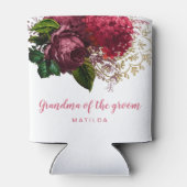 Roos goudbloem oma moeder van de groom blikjeskoeler (Achterkant)