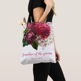 Roos goudbloem oma moeder van de groom tote bag