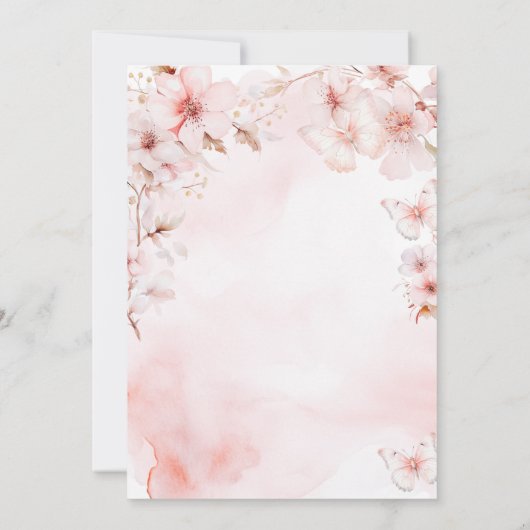 Roos Goudbloemen met Gouden Glitter Sweet 16 Kaart (Achterkant)