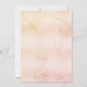 Roos goudbloemen pampas gras 90e geboortedag kaart (Achterkant)