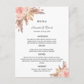 Roos goudblokkaart voor weddenschap briefkaart (Voorkant)