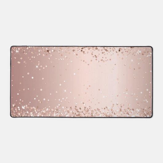 Roos goudblush confetti bureaumat (Voorkant)