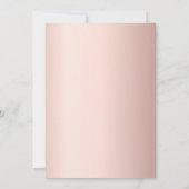 Roos goudblush roze paarse bloemenverjaardag kaart (Achterkant)