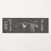 Roos goudboom Silhouette U Creëer uw eigen kalm Yogamat (Voorkant (horizontaal))