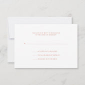 Roos goudboom van Life Bat Mitzvah RSVP Kaartje (Achterkant)